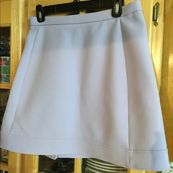 Carven Lilac double crepe skirt